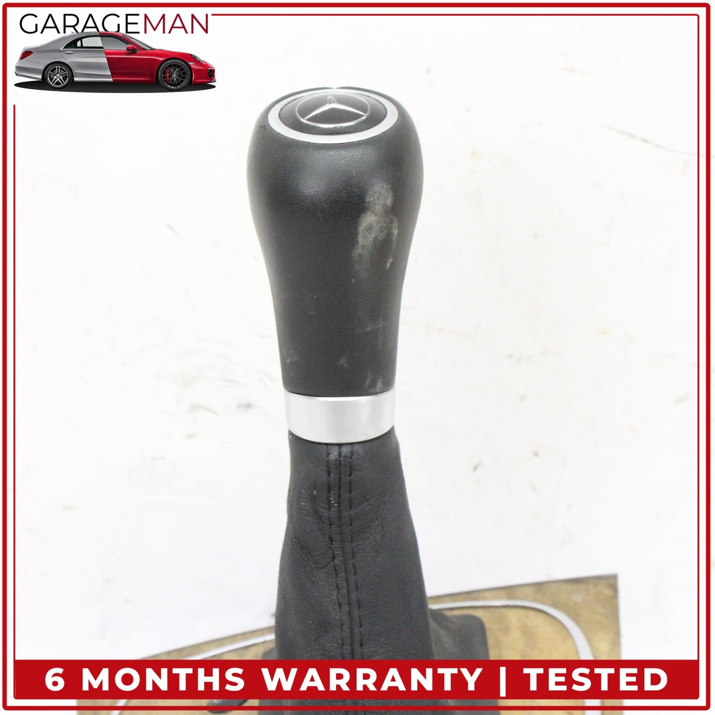 2007-2009 Mercedes W211 E350 Shift Shifter Knob Boot Cover Bezel Trim Wood OEM