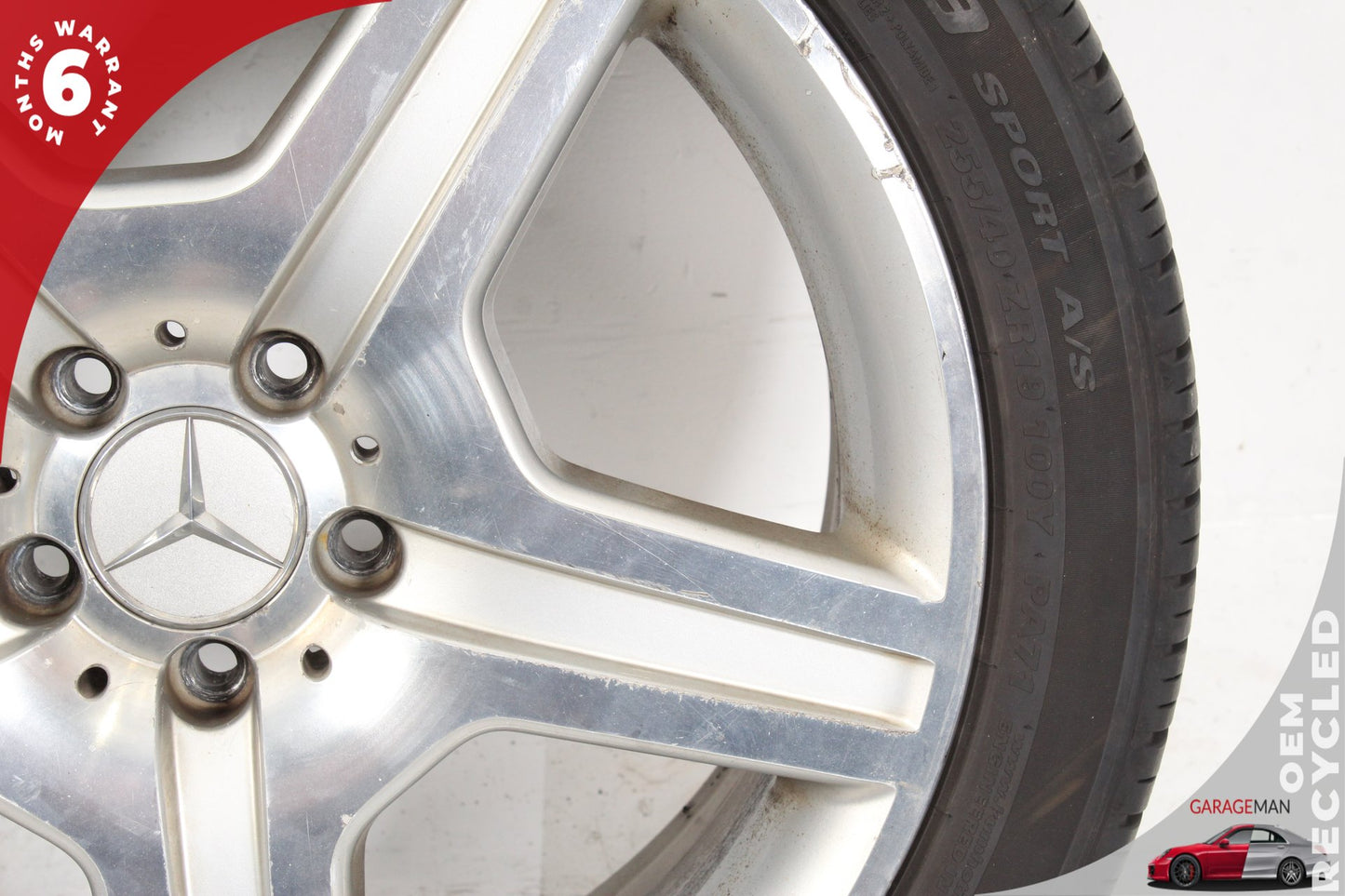 2007-2011 Mercedes W221 S550 S600 Front Wheel Rim w/ Tire 8.5JX19H2 ET43 OEM