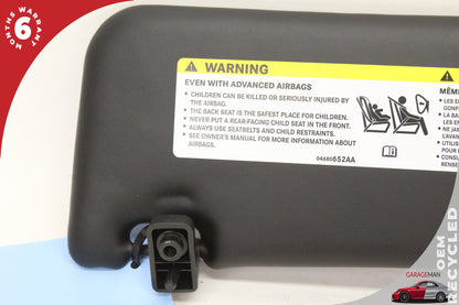 2012-2019 Fiat 500e Front Right Passenger Side Sun Visor Shade 04680652AA OEM
