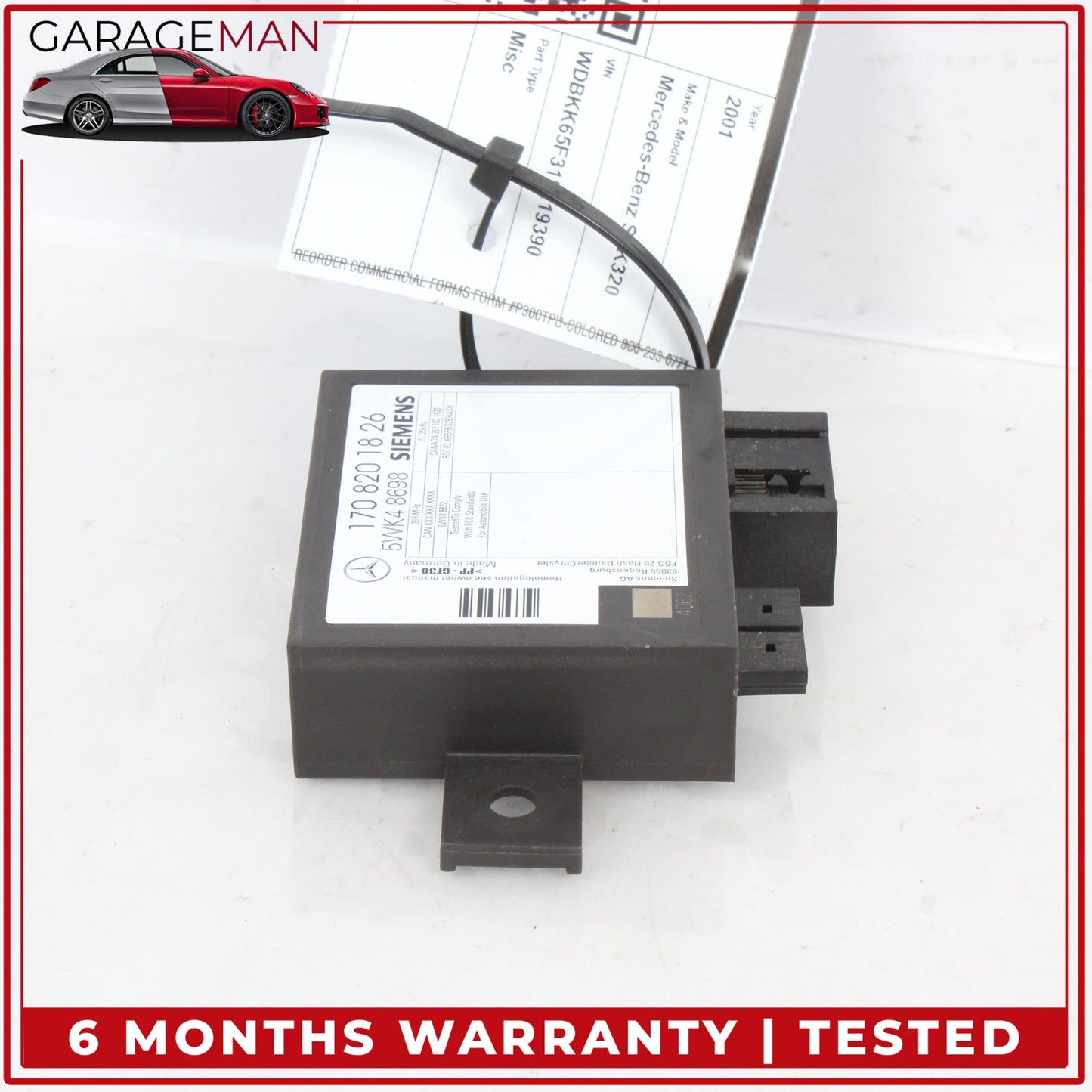 1997-2008 Mercedes R170 SLK320 Immobilizer Relay Control Module 1708201826 OEM