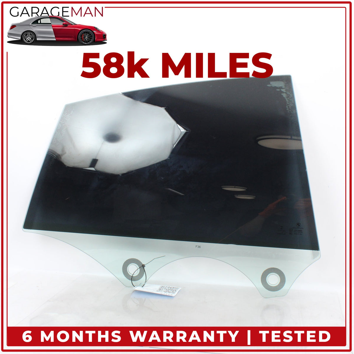 2015-2020 BMW 430i Gran Coupe Rear Right Passenger Side Door Window Glass OEM