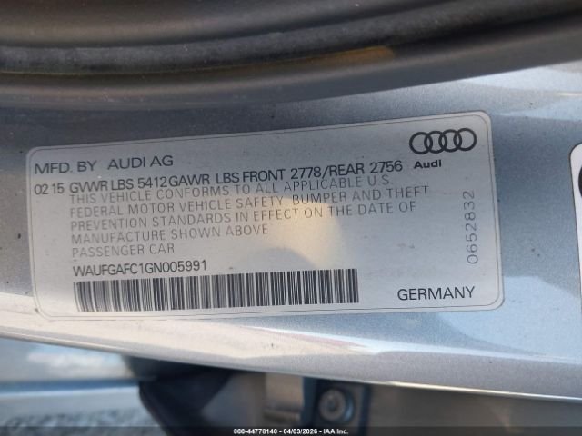 Parting Out- 2016 Audi A6 C7- 123