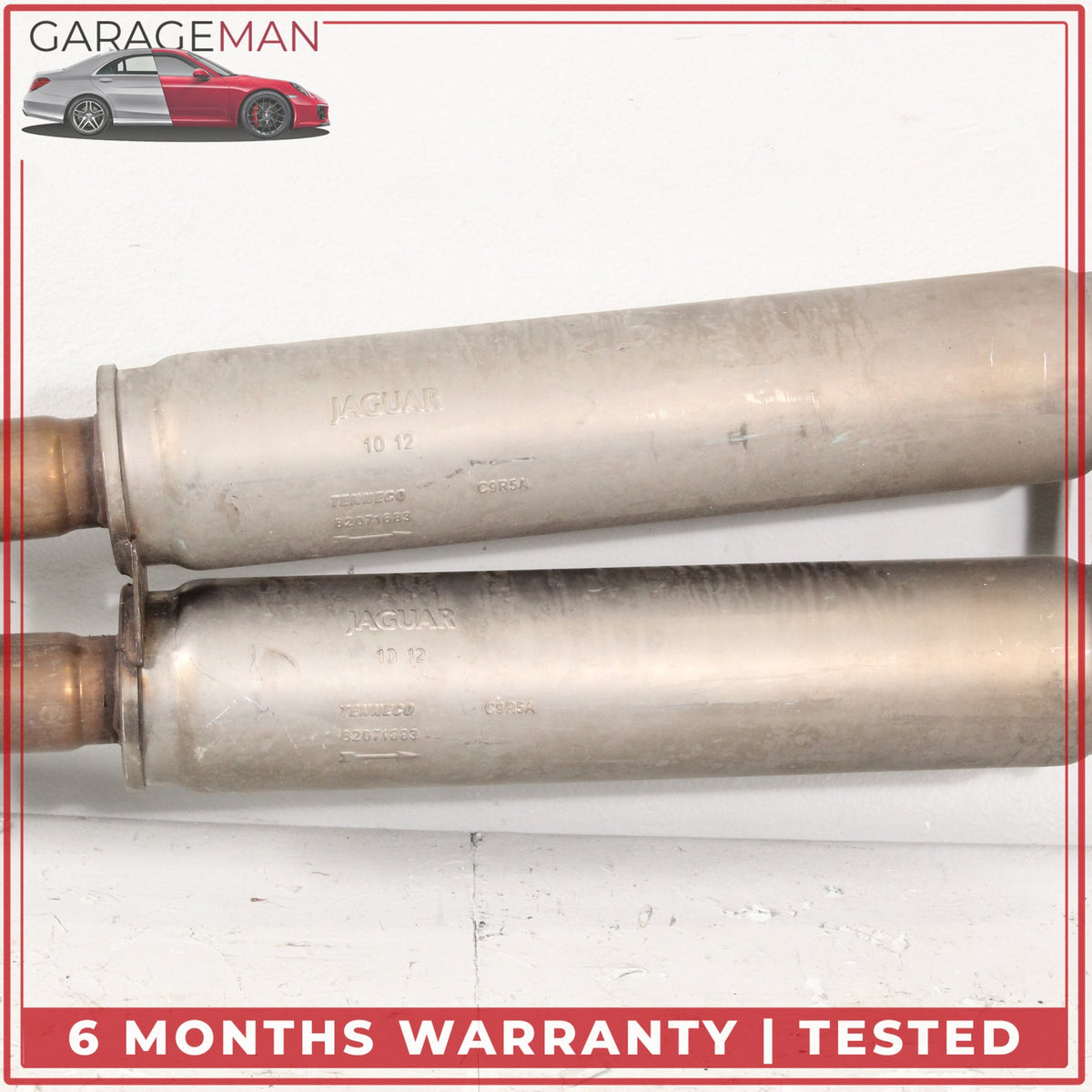 2013-2015 Jaguar XF X250 3.0L S/C RWD Intermediate Exhaust Muffler Dual Pipe OEM