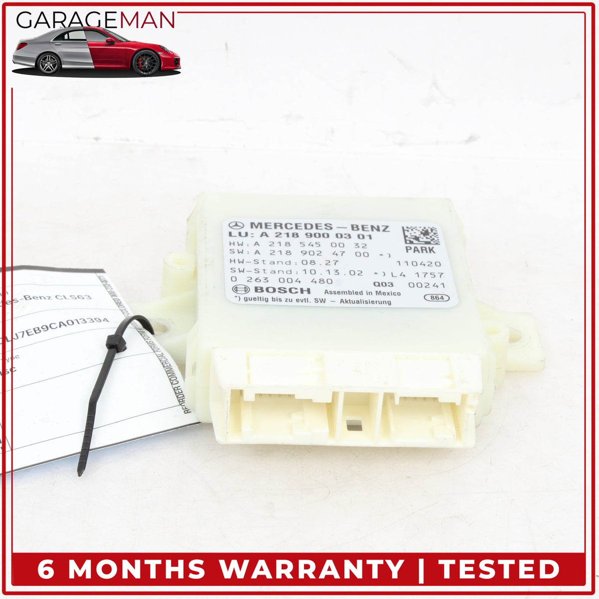 2012-2014 Mercedes W218 CLS63 AMG Parking Distance Control Module 2189000301 OEM