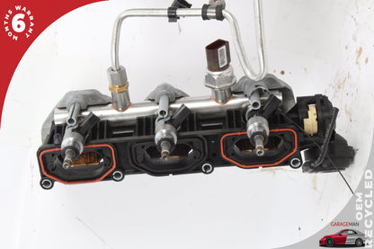 2009-2012 Audi Q5 Left and Right Lower Intake Manifold Fuel Rail w/ Injectors