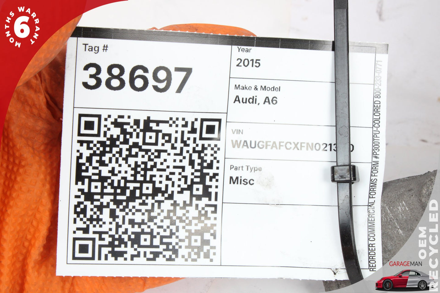 2012-2018 Audi A6 C7 AWD Left Rear Lower Control Arm 8R0505311F OEM