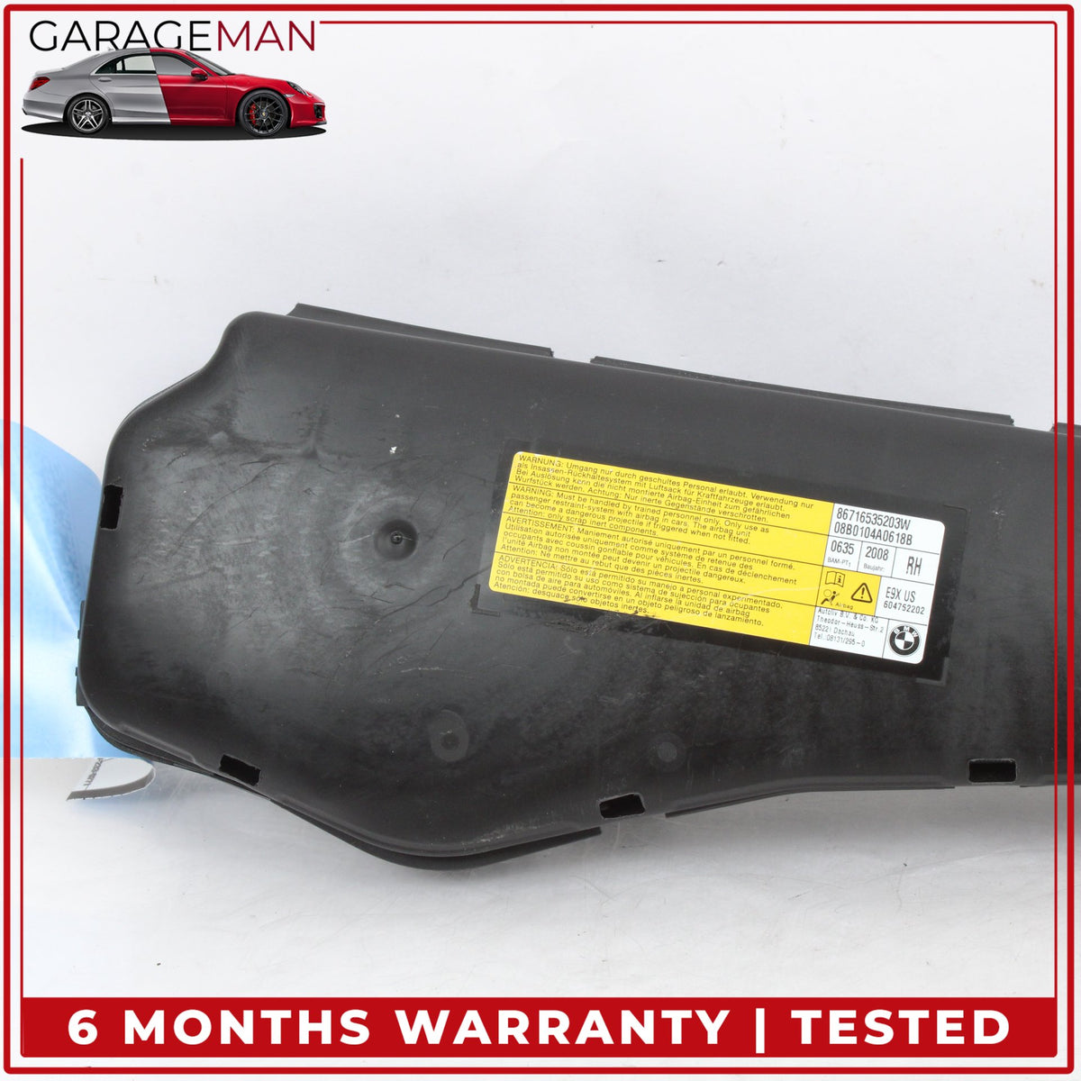 2006-2013 BMW 335i E90 Front Right Passenger Side Seat Airbag 7165352 OEM