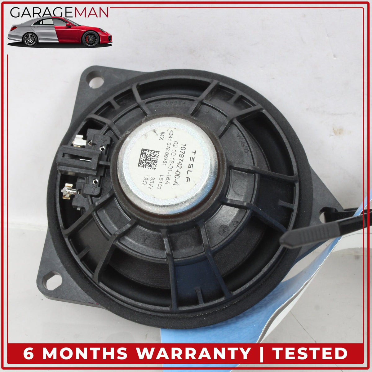 2017-2023 Tesla Model 3 Rear Left and Right Side Door Speaker Set 107974200A OEM