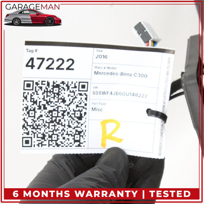 2015-2016 Mercedes W205 C300 Right Rear View Mirror w/ Blind Spot Carbon Fiber