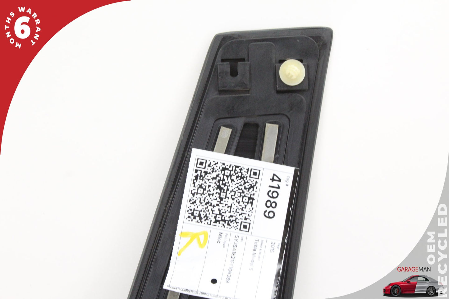 2012-2016 Tesla Model S 85D Right Passenger Side B Pillar Applique Molding Trim 100453500B