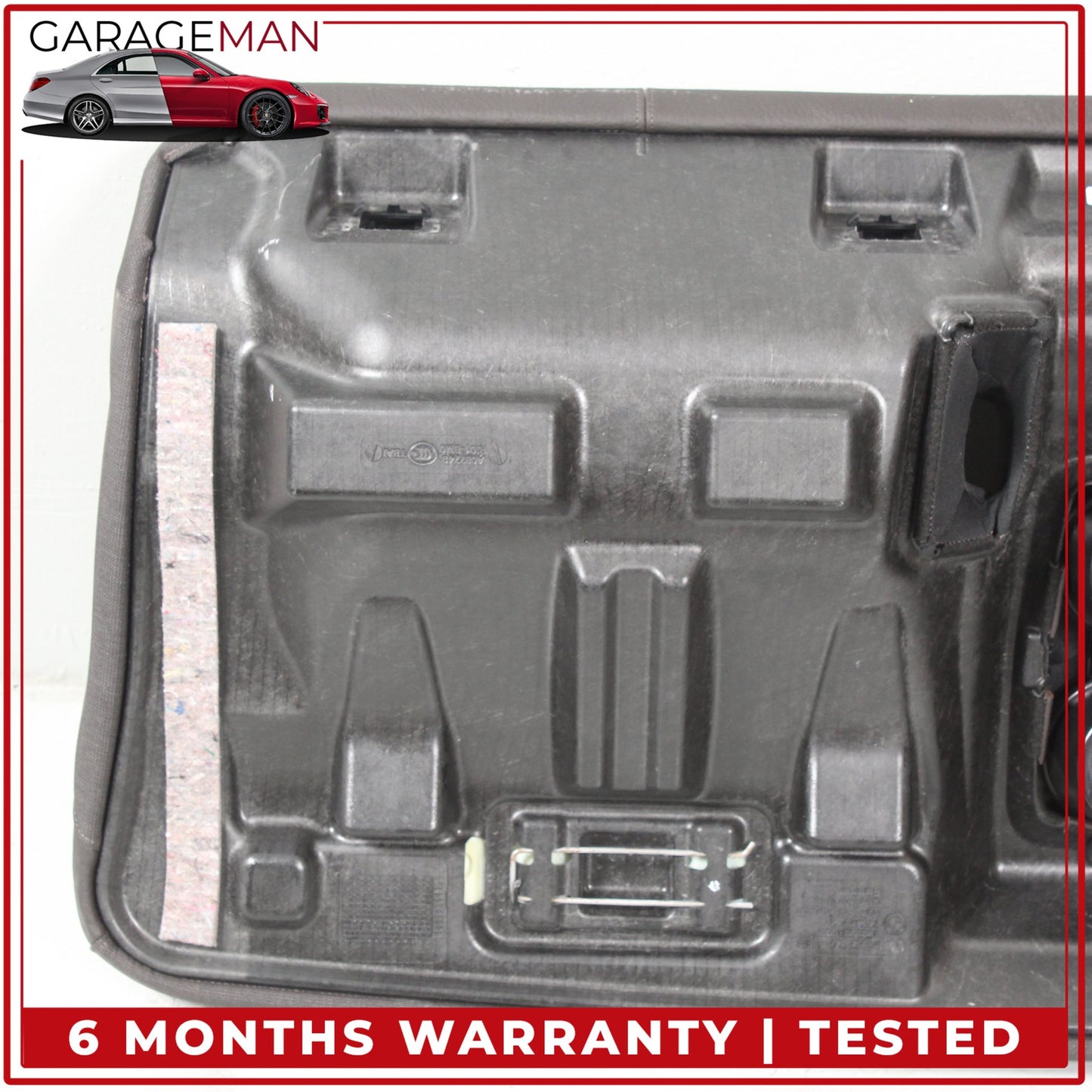 2014-2021 BMW i3 Rear Upper and Lower Seat Bench Cushion w/ Headrest Brown OEM