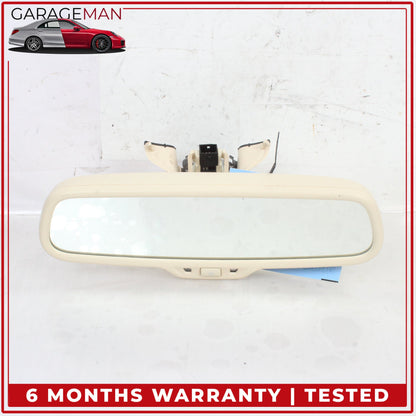2012-2018 Audi A6 Front Upper Windshield Rear View Mirror w/ Auto Dim Beige OEM