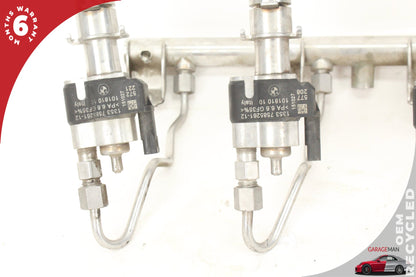 2011-2016 BMW 550i F10 N63 4.4L Fuel Injectors Set of 4 Index-12 w/ Left Side Fuel Rail
