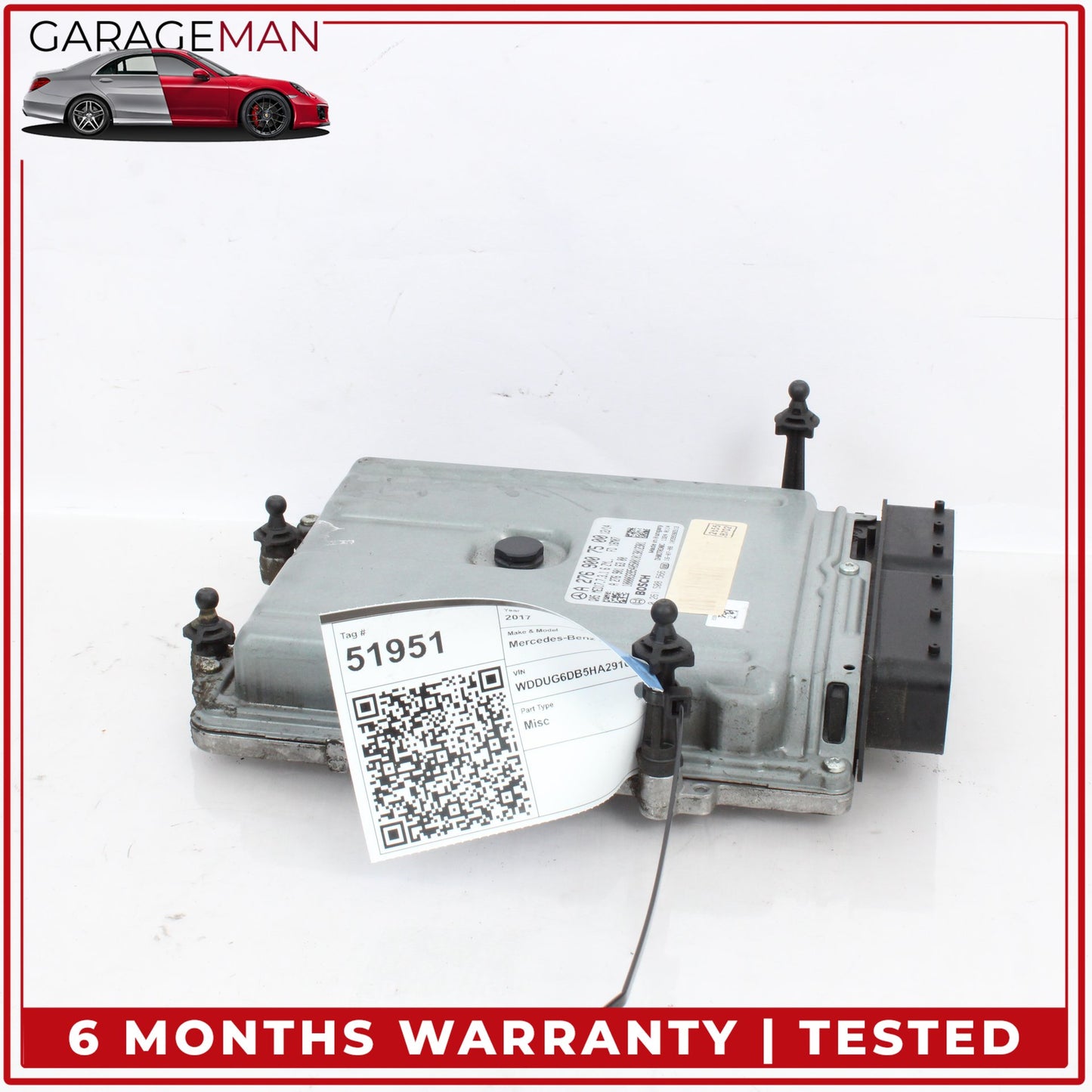 2016-2020 Mercedes W222 S550e M276 Engine Control Module ECU ECM 2769007500 OEM