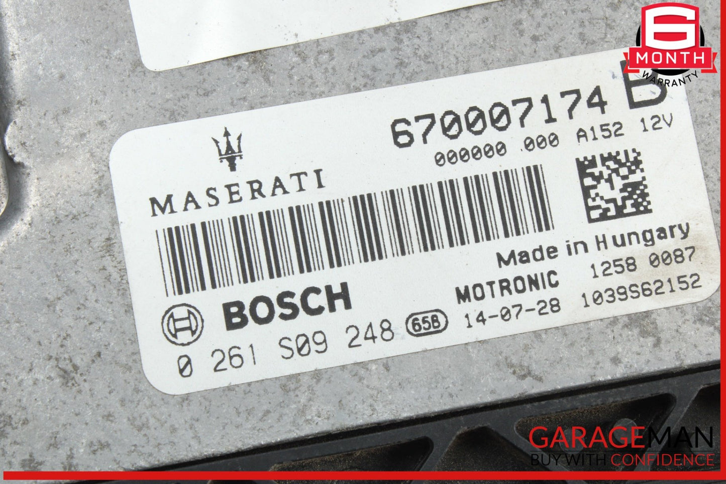 2014-2017 Maserati Quattroporte Engine ECU 670007174