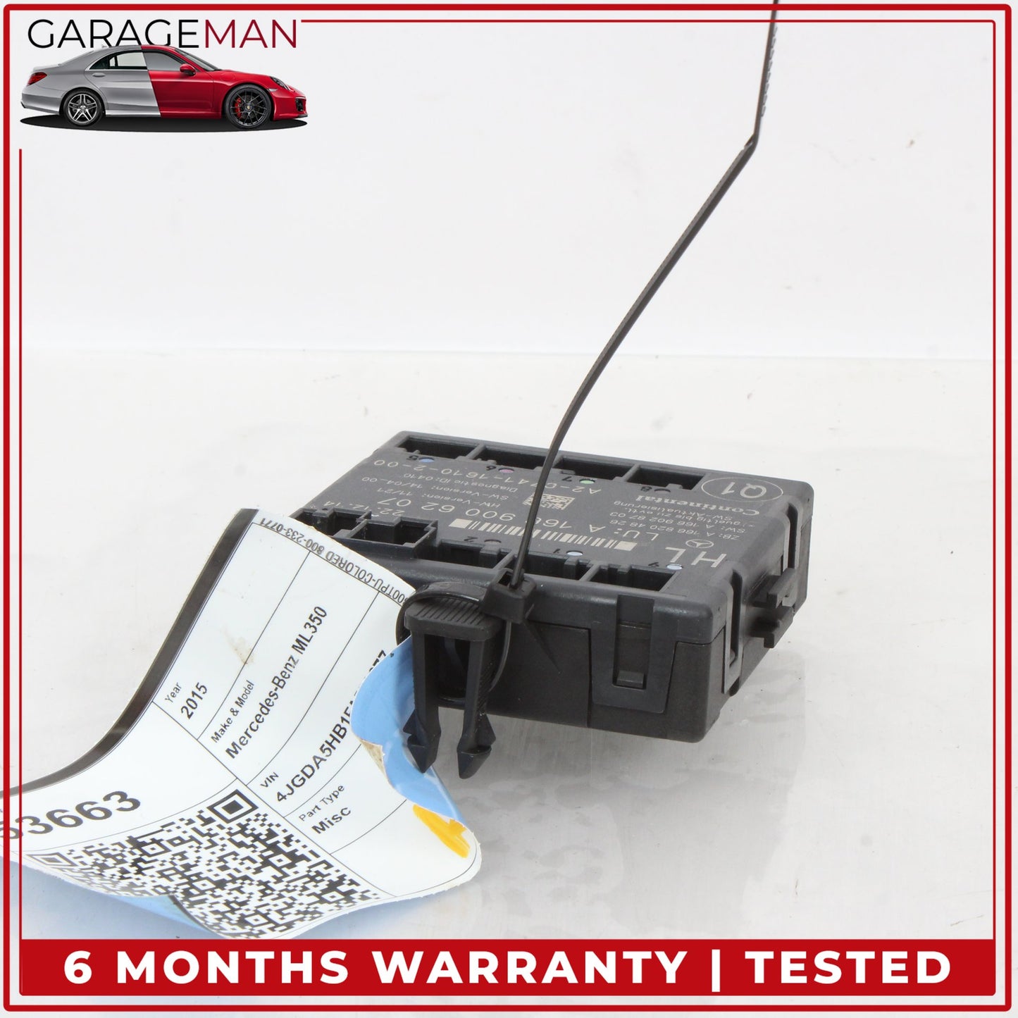 2012-2019 Mercedes W166 ML350 GL450 Rear Left Door Control Module 1669006207 OEM