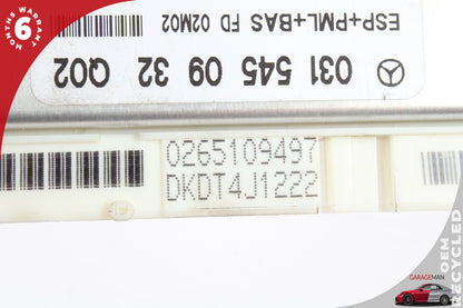 00-06 Mercedes-Benz S500 W220 ABS ESP Control Module 0315450932 Genuine