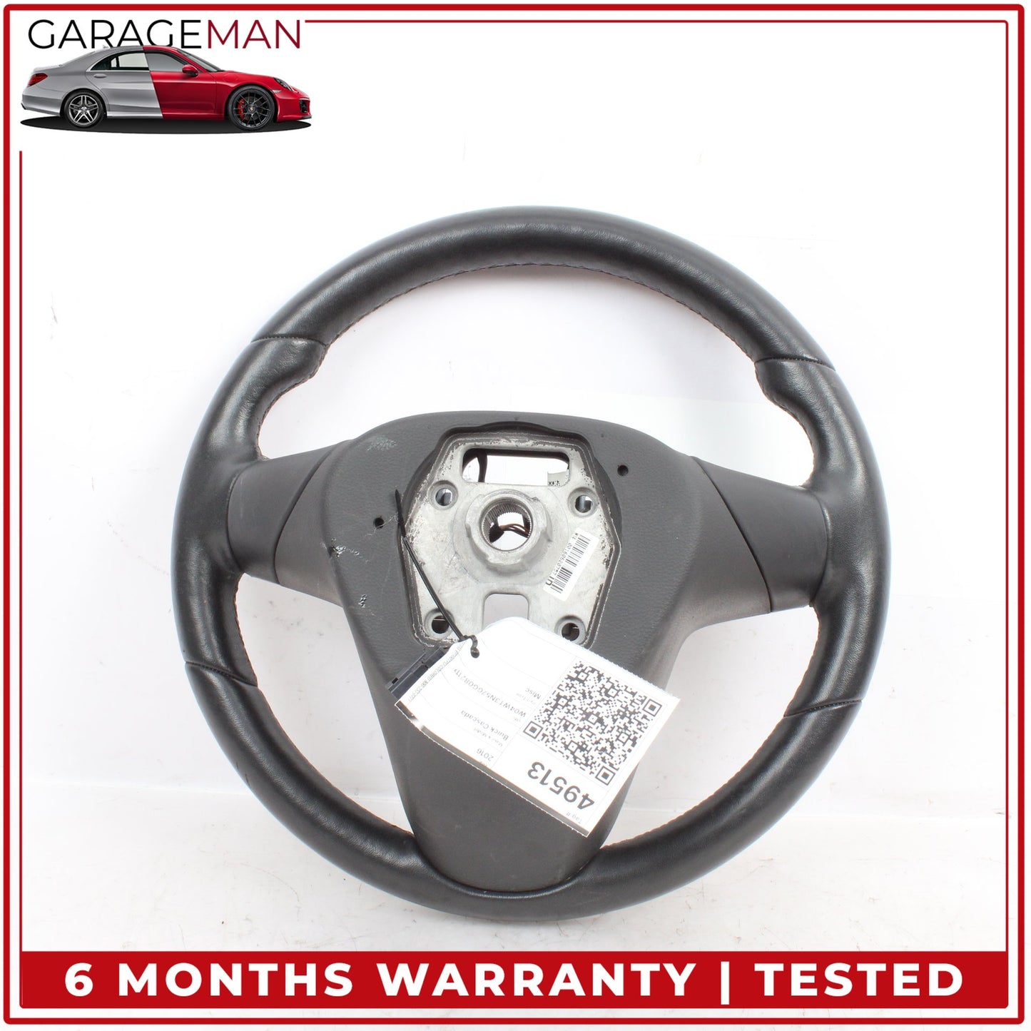 2016-2019 Buick Cascada Heated Black Leather Steering Wheel 13496969 OEM