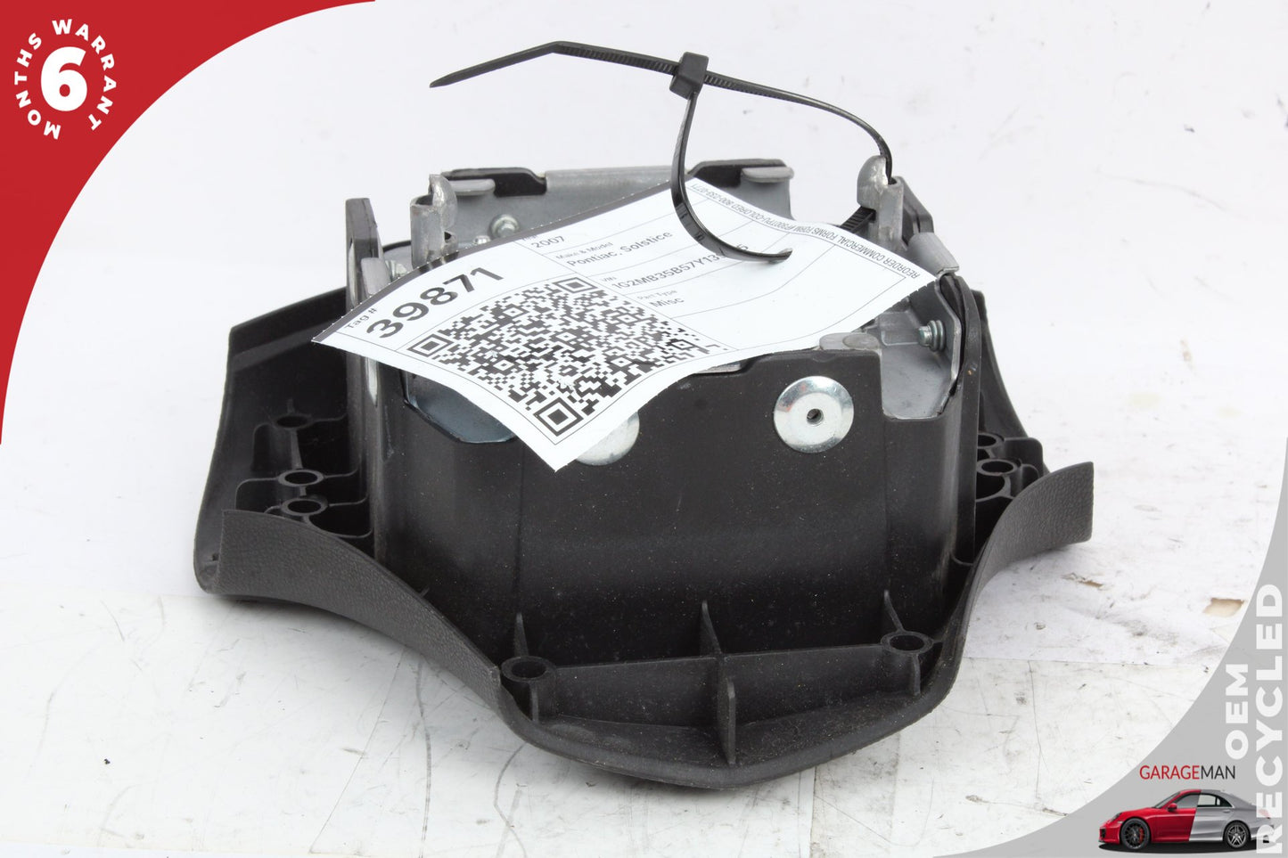 2006-2009 Pontiac Solstice Convertible Steering Wheel Airbag 15855545 OEM