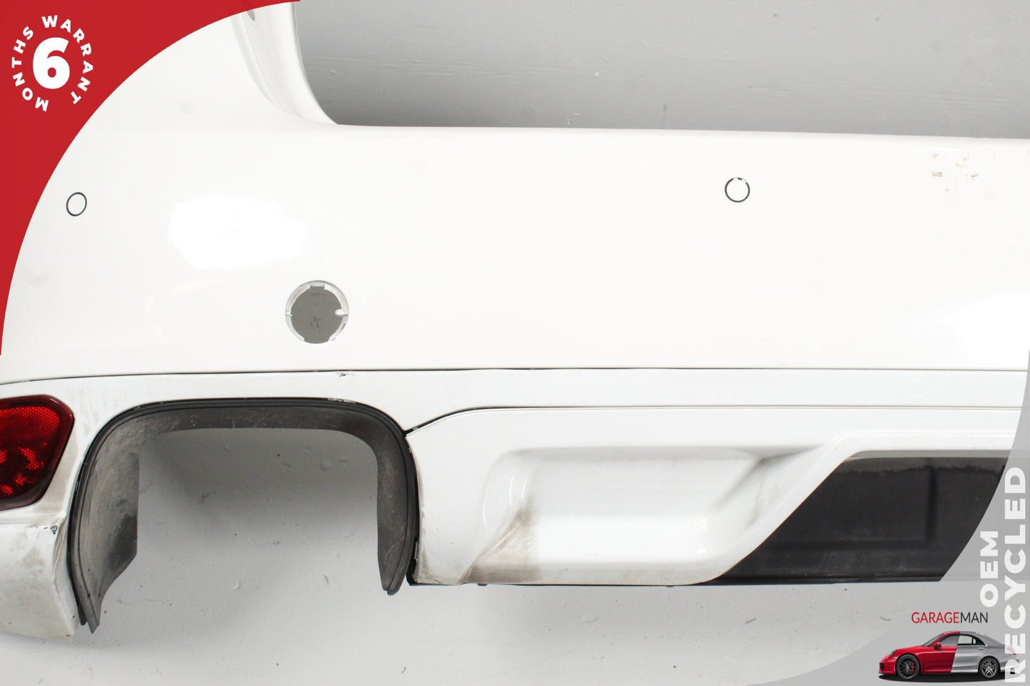 11-14 Porsche Cayenne 92A SUV Rear Bumper Cover White 95850541110