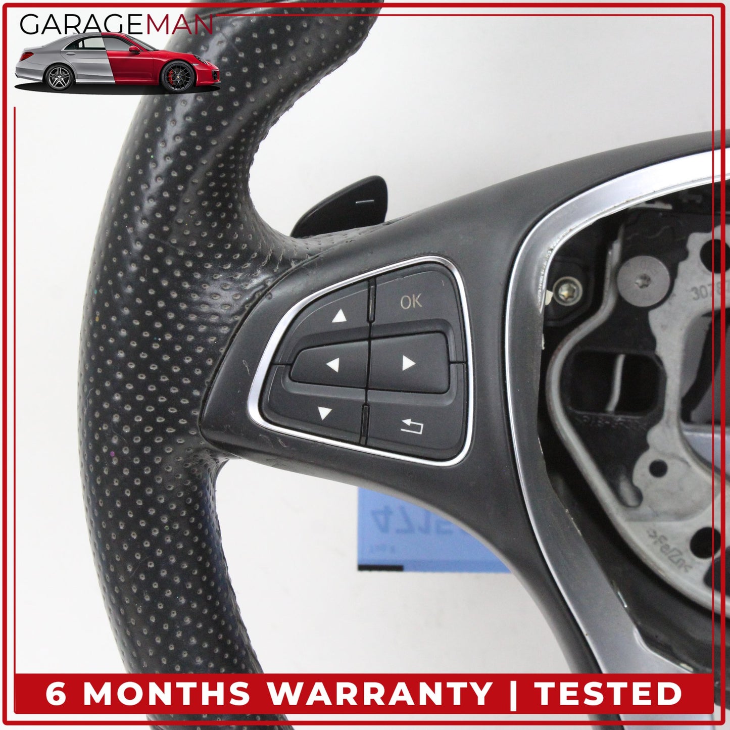 2014-2019 Mercedes W117 CLA250 Steering Wheel w/ Paddle Shifters 0004601403 OEM
