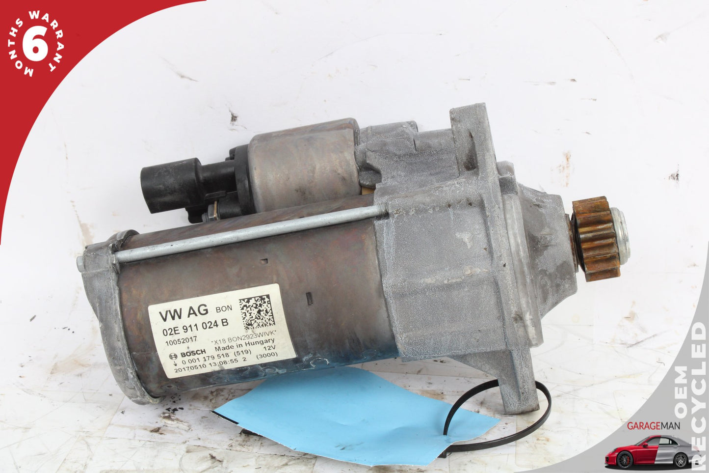 2015-2020 Audi A3 8V Sedan Engine Motor Starter Bosch 02E911024B