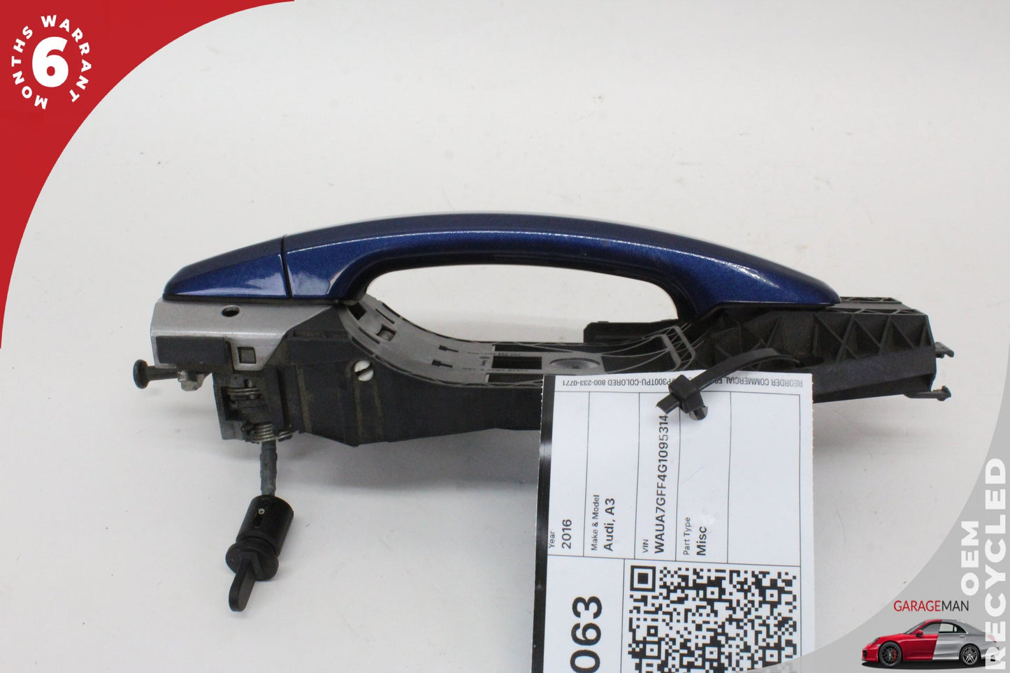 2015-2020 Audi A3 S3 RS3 Front Left Side Exterior Door Handle Blue 8V0837885 OEM