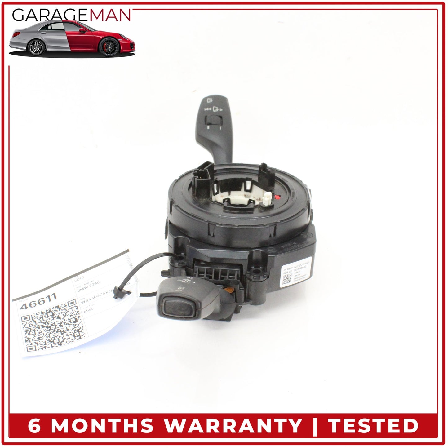 2012-2018 BMW 328d Sedan Steering Column Clockspring Combination Switch 9253746 OEM