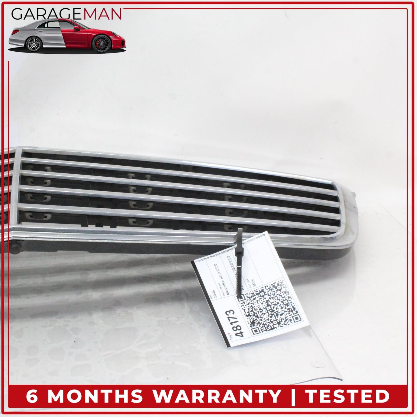 2007-2009 Mercedes W211 E350 E550 E320 Hood Radiator Grille Grill Chrome OEM