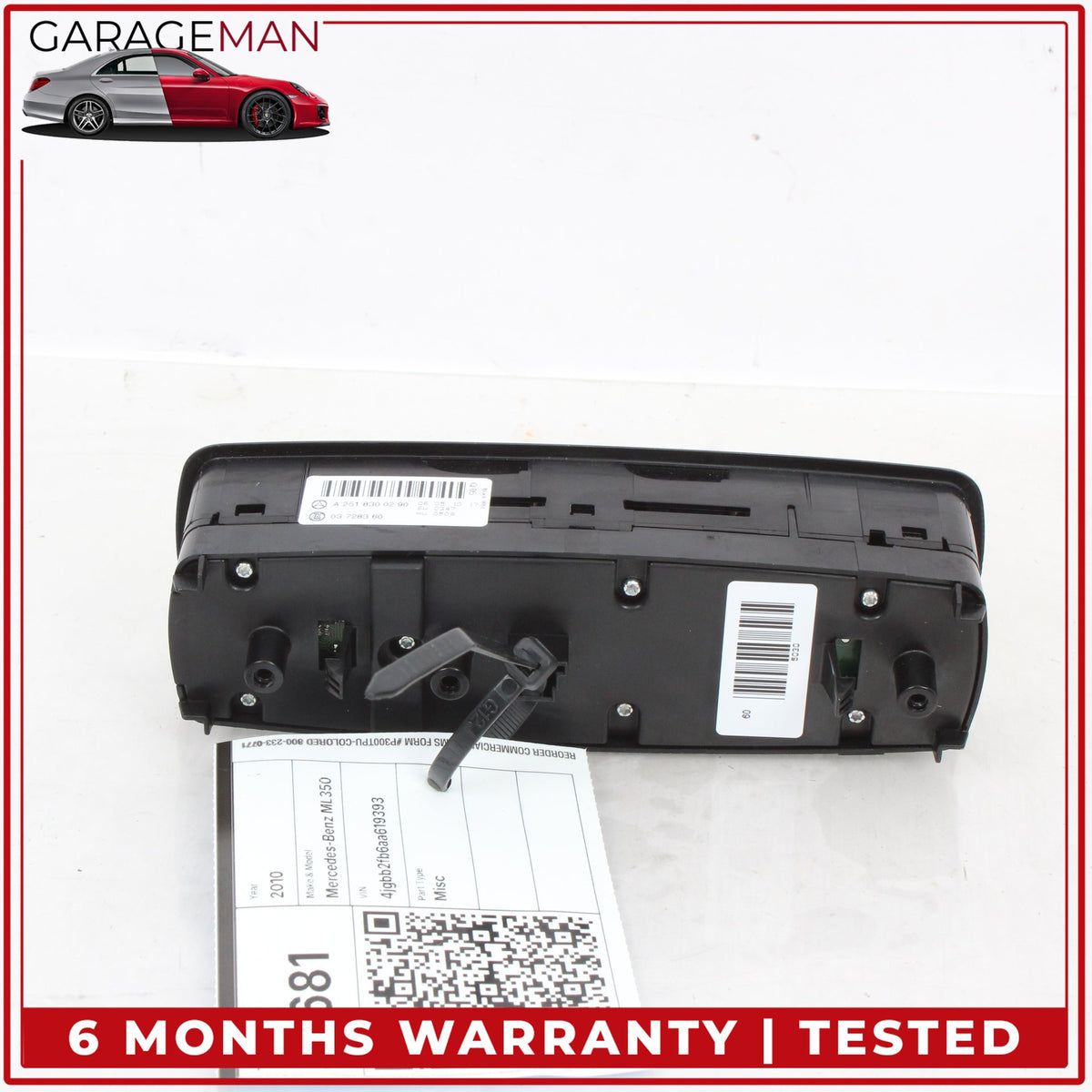 2006-2013 Mercedes W164 ML350 Front Left Side Master Window Control Switch OEM
