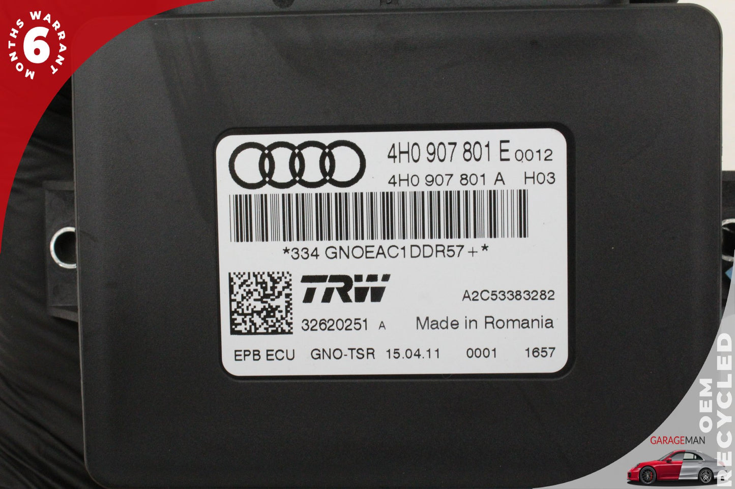 2012-2018 Audi A7 A6 Electronic Parking Brake Control Module Unit 4H0907801E OEM