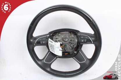 2012-2018 Audi A6 A7 S6 S7 Front Left Side Steering Wheel Black 4G0419091N OEM