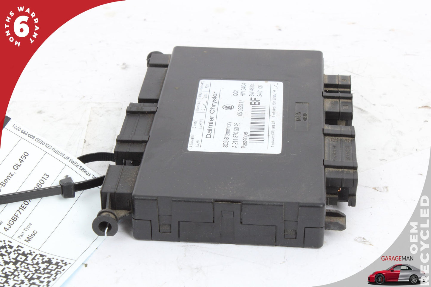 03-12 Mercedes GL450 X164 Front Right Seat Control Module 2118705026 OEM