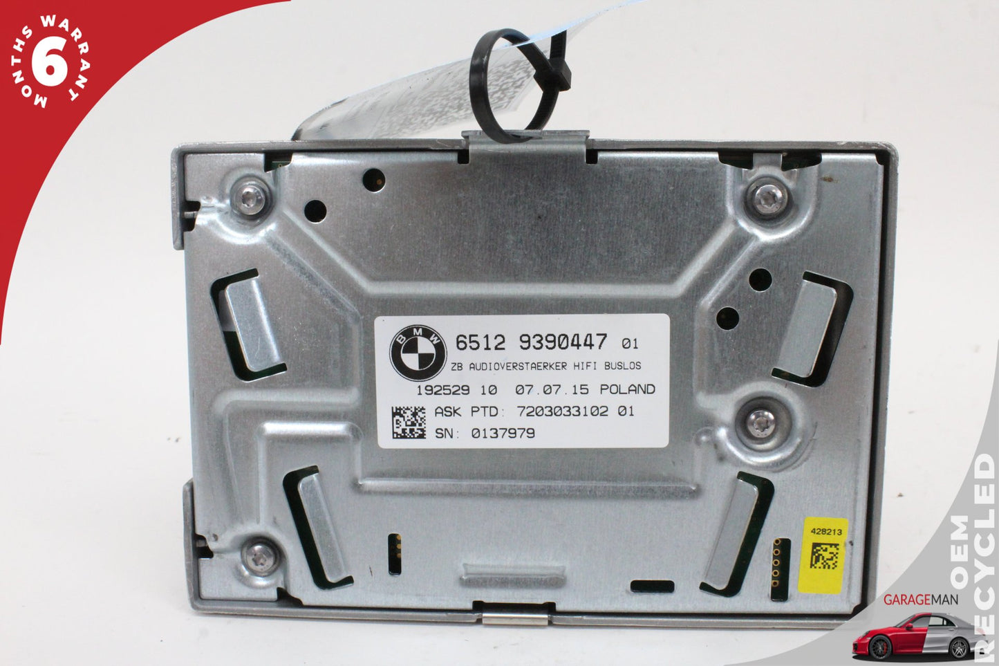 2016-2018 BMW 320i 328i 340i F30 Audio Sound System Amplifier AMP 9390447 OEM