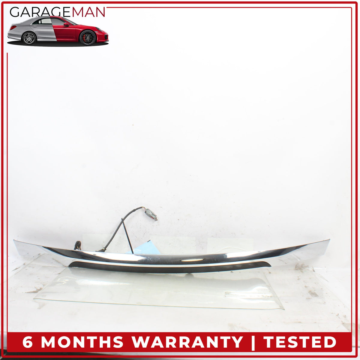 2012-2015 Jaguar XF X250 Rear Trunk Lid Molding Panel Trim Chrome w/ Camera OEM