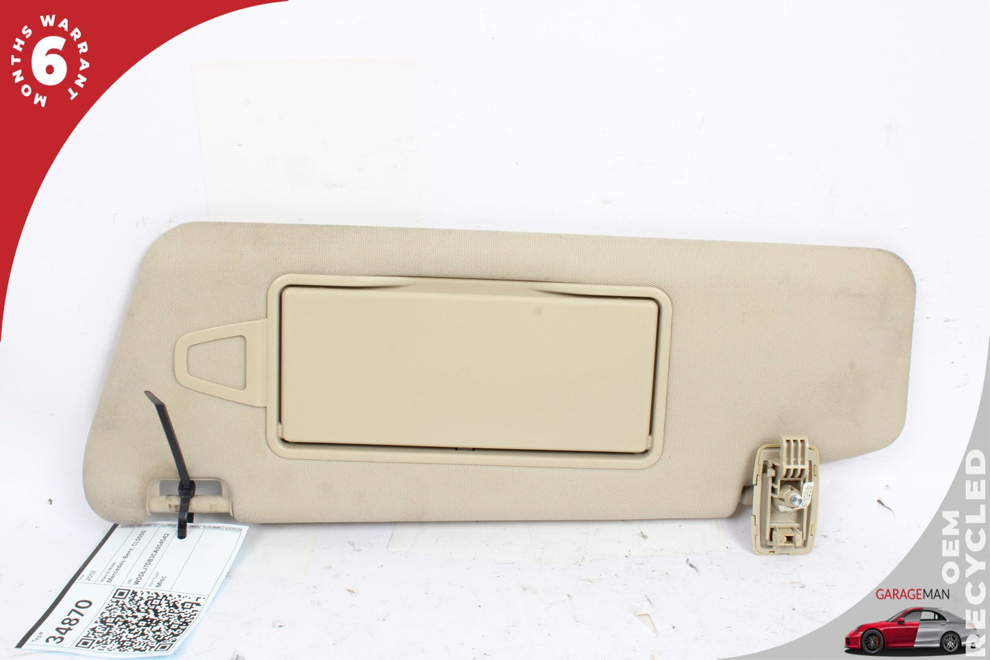 2012-2014 Mercedes W218 CLS550 Front Left Driver Side Sun Visor Shade OEM