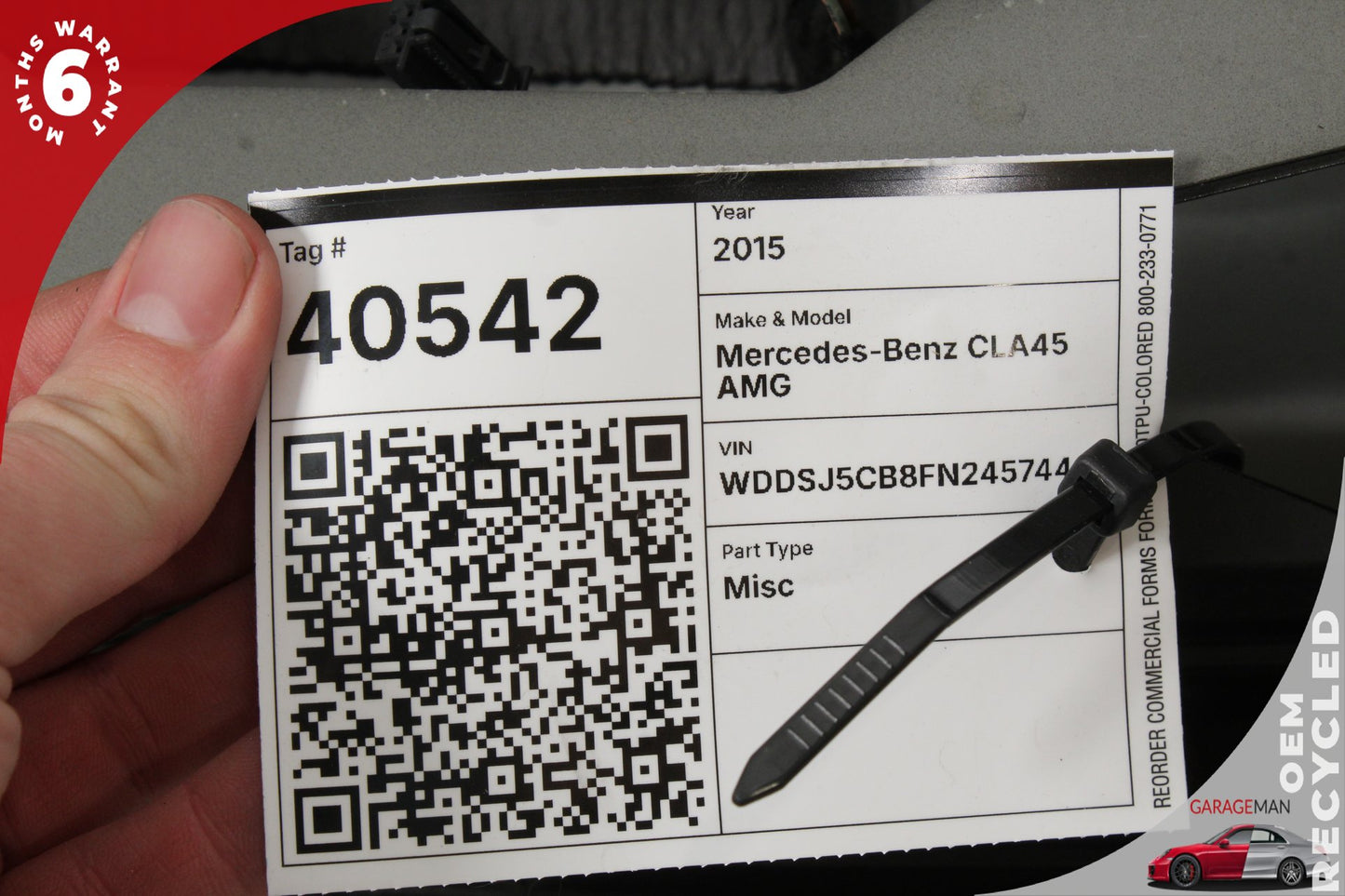 14-19 Mercedes-Benz CLA45 AMG w117 Sedan Rear Trunk Lid Deck Shell Panel 1177500075