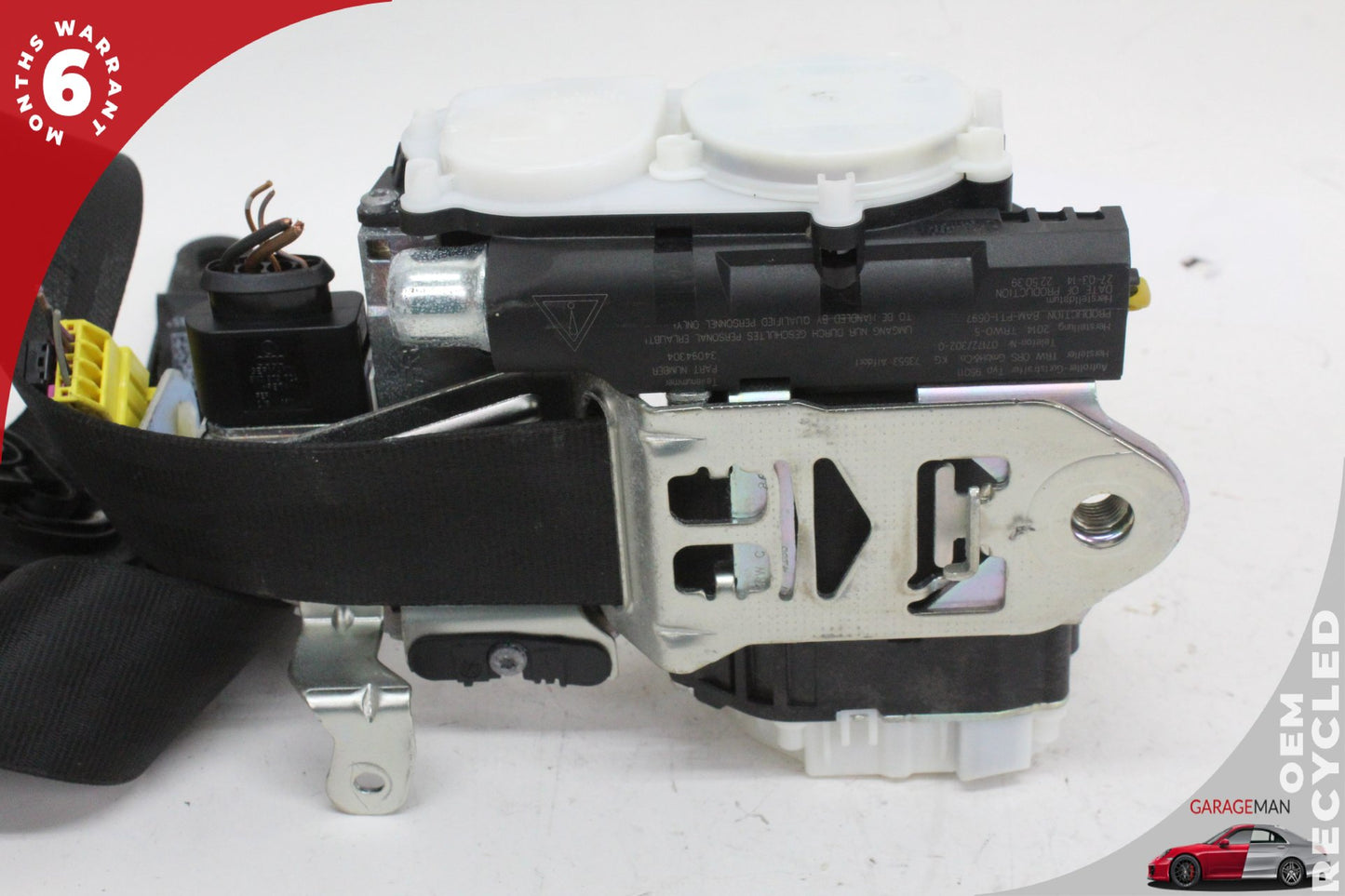 2012-2018 Audi A6 A7 Front Right Passenger Side Seat Belt Black 4G8857706G OEM