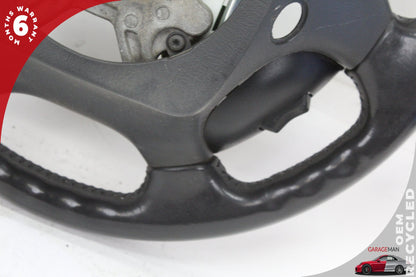 2002-2005 Ford Thunderbird Leather Wrapped Black and Red Steering Wheel OEM