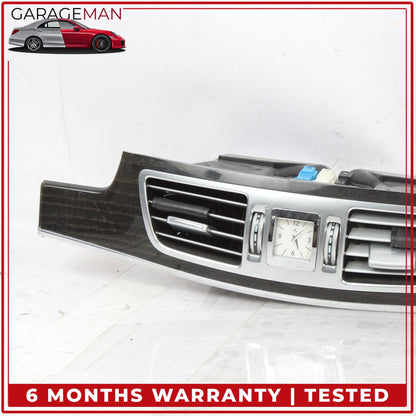 2014-2016 Mercedes W212 E400 Front Dash AC Air Vent Panel w/ Door Trim Wood OEM