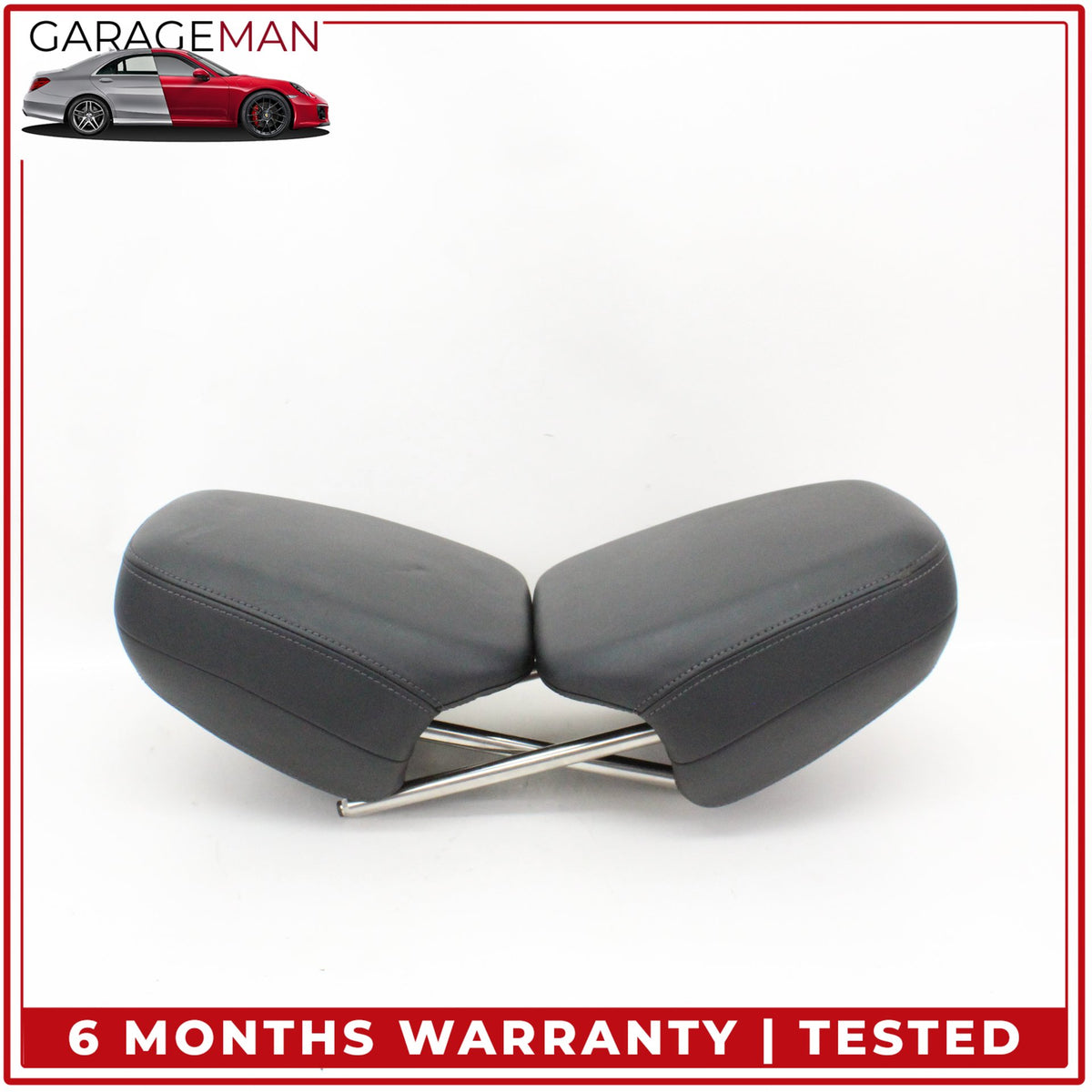 2011-2014 Porsche Cayenne 958 Front Left and Right Side Seat Headrest Black OEM