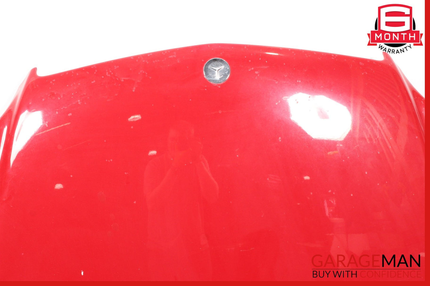 2003-2008 Mercedes R230 SL500 SL55 AMG SL550 Hood Cover Panel Assembly Red OEM