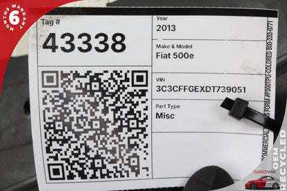 2012-2019 Fiat 500e Hatchback Glove Box Storage Compartment 1RZ01JD7AB