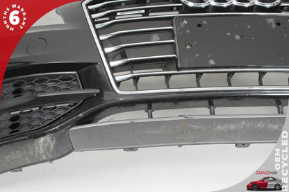 2012-2015 Audi A7 4G Sedan Front Bumper Cover 4G8807065AH Phantom Black Pearl OEM