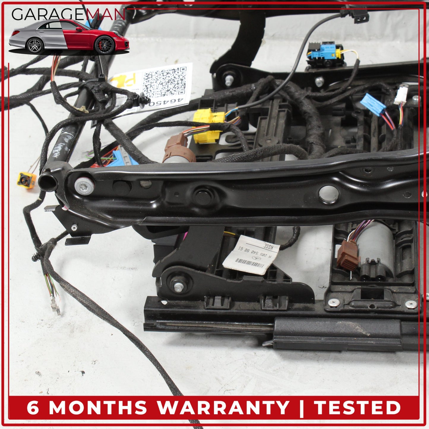 2015-2023 Mercedes W205 C300 C400 Front Left Seat Rail Track Frame w/ Motors OEM