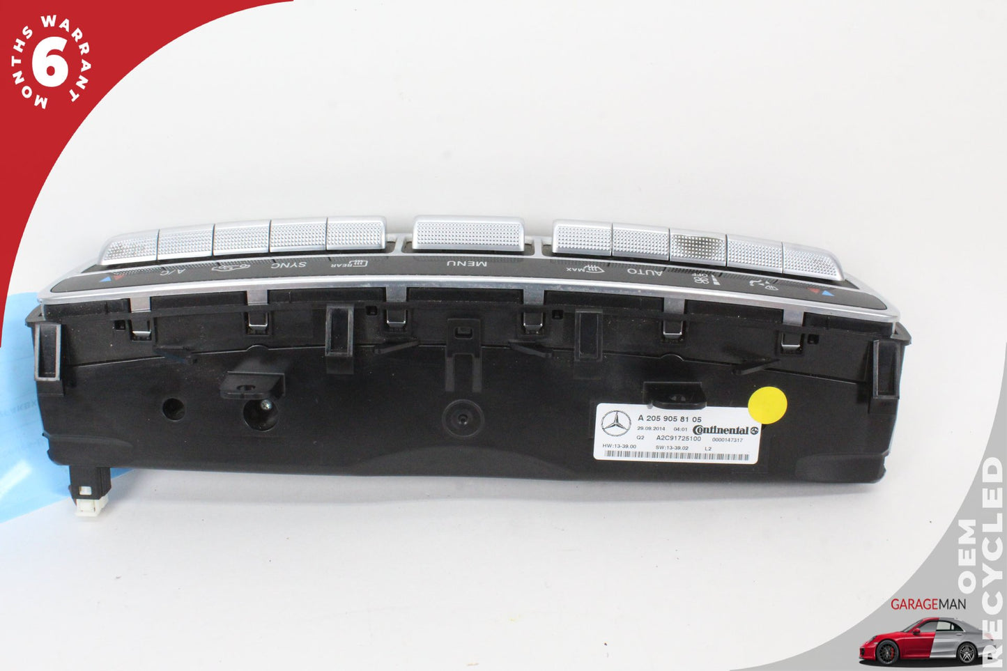 2015-2019 Mercedes W205 C300 AC A/C Heater Climate Control Switch 2059058105 OEM