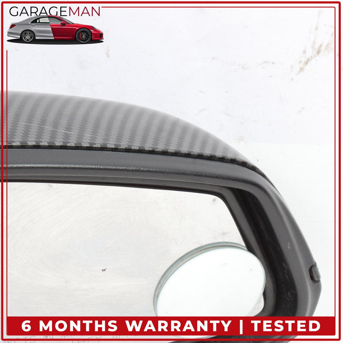 2012-2018 BMW 328i F30 Front Right Side Door Rear View Mirror Carbon Fiber OEM