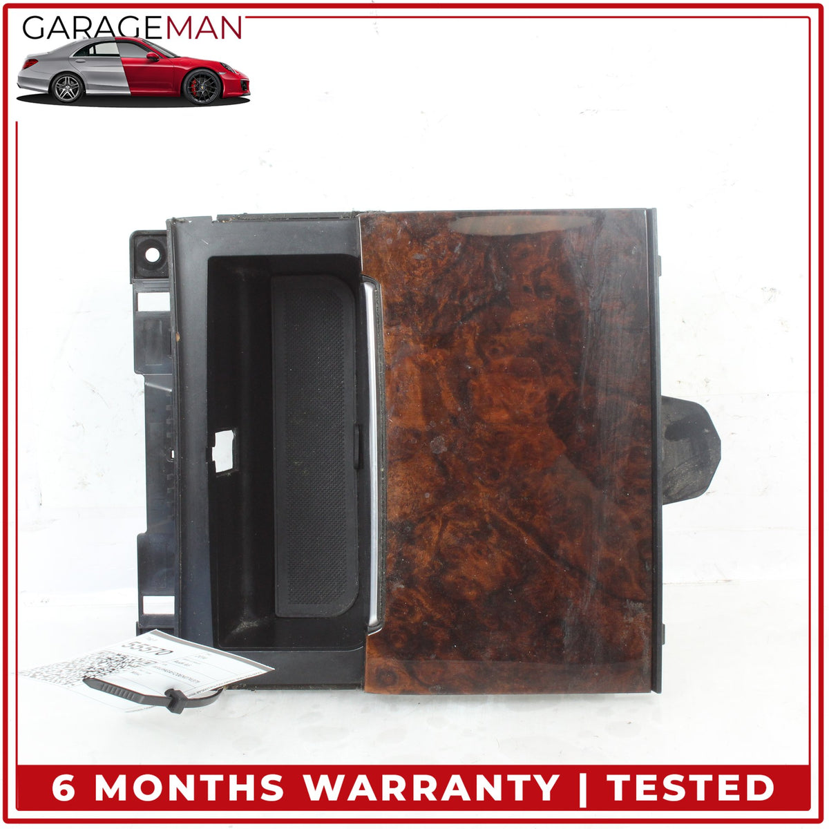 2012-2018 Audi A6 A7 Front Center Console Storage Tray Box Wood 4G0864131 OEM