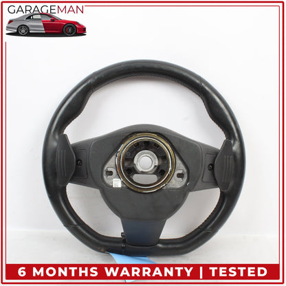 2015-2020 Jaguar F-Type X152 Steering Wheel Flat Bottom w/ Paddle Shifters OEM