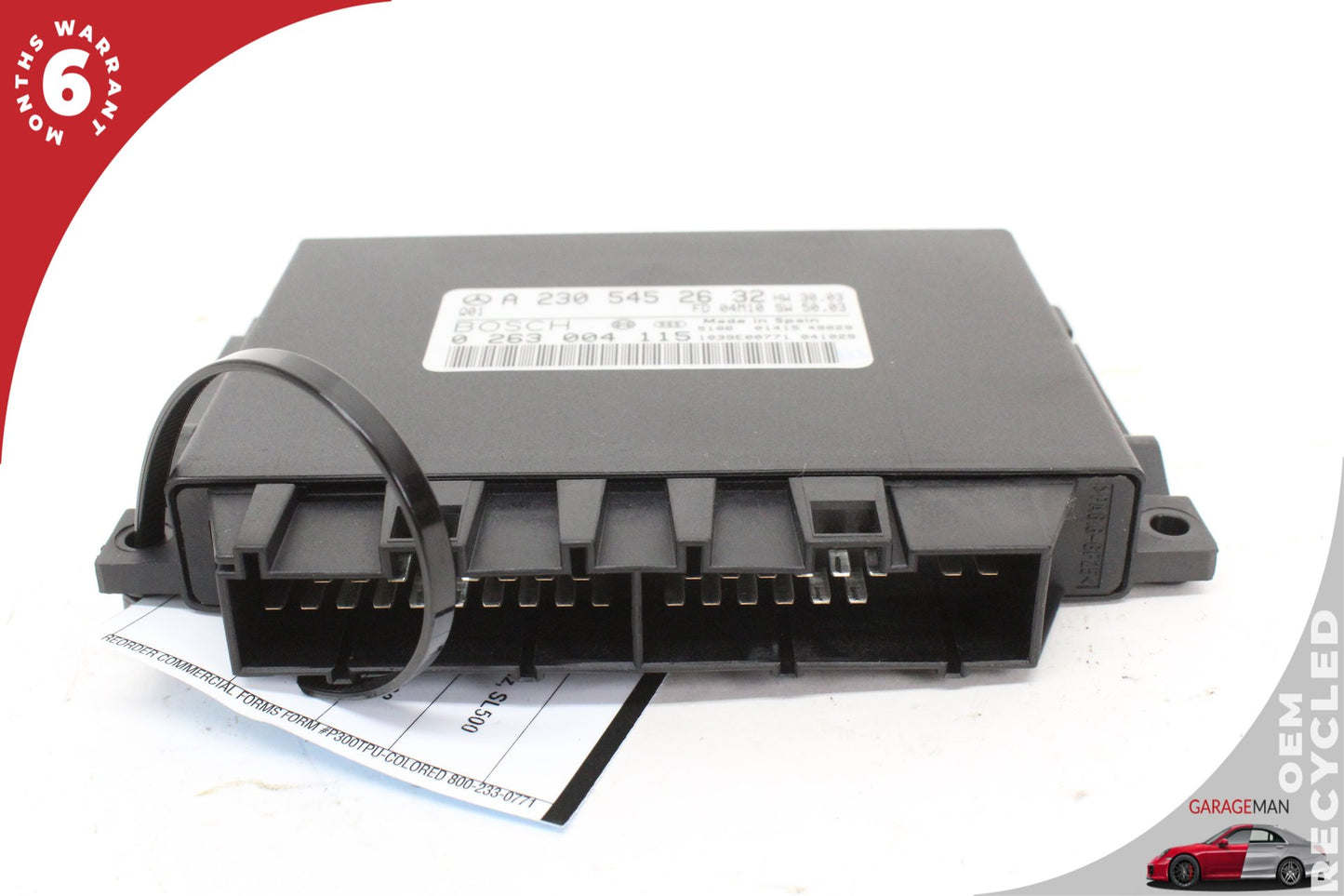 03-06 Mercedes SL500 R230 Parking Assist Control Module 2305452632 OEM